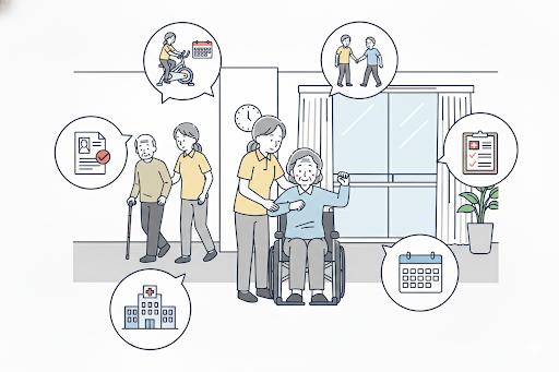 サ高住の追加サービス⑥:通所・訪問リハビリサービス