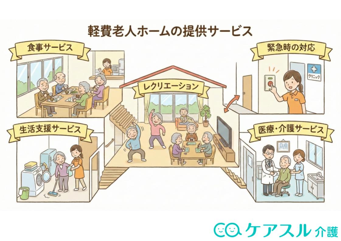軽費老人ホームで提供されるサービス