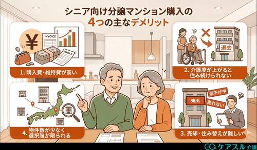 シニア向け分譲マンション4つのデメリット